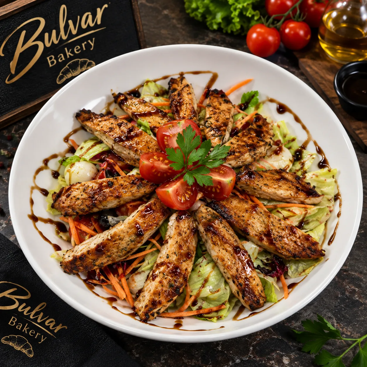 Izgara Tavuklu Salata